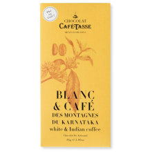 TABLETTE DE CHOCOLAT BLANC ET CAFÉ - CAFÉ-TASSE