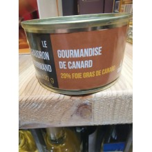 GOURMANDISE DE CANARD 20% DE FOIE GRAS DE CANARD 130g