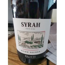 SYRAH - BAIES NOIRES - PAYS D'OC -  2022 - Brotte