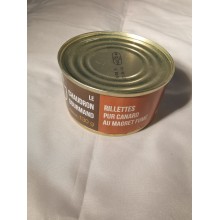 RILLETTES DE CANARD AU FOIE DE CANARD 20%  DE FOIE GRAS 130g